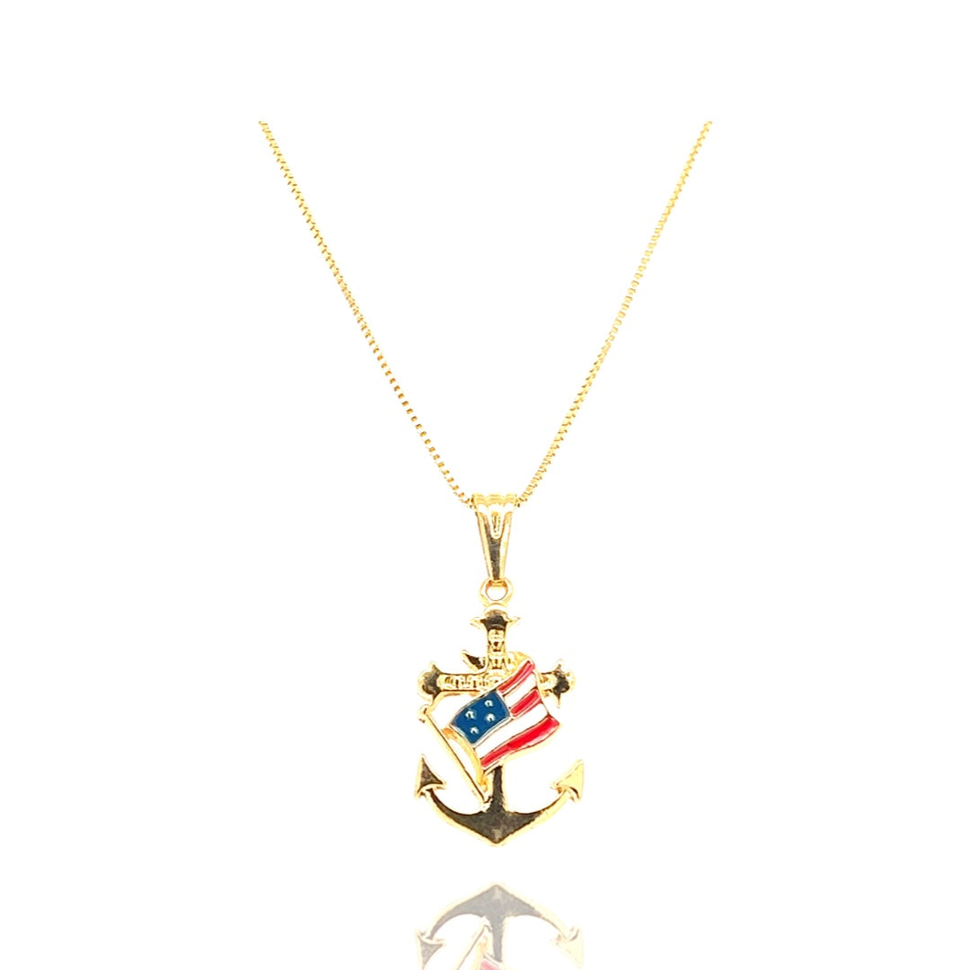 America Anchored In Christ Necklace Gold Filled Jewelry