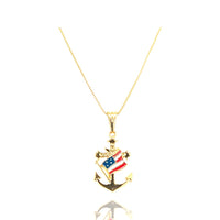 Thumbnail for America Anchored In Christ Necklace Gold Filled Jewelry