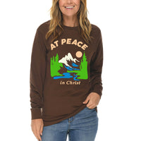 Thumbnail for At Peace In Christ Long Sleeve T Shirt