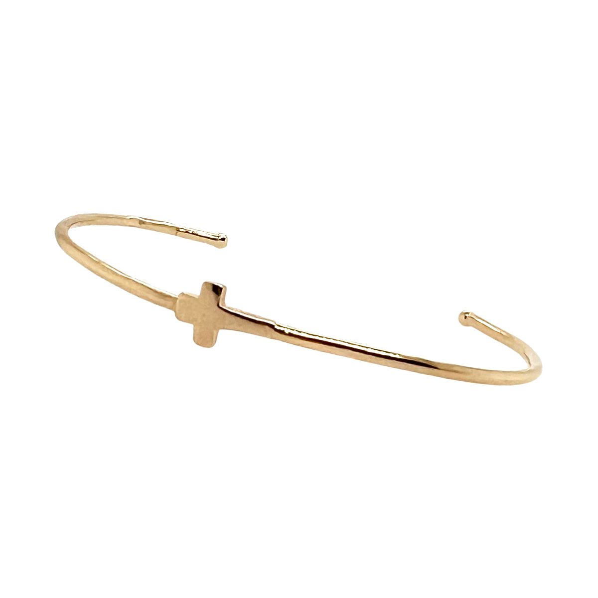 Bangle Cuff Cross Gold Filled Bracelet Jewelry