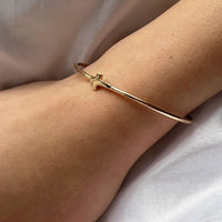Thumbnail for Bangle Cuff Cross Gold Filled Bracelet Jewelry