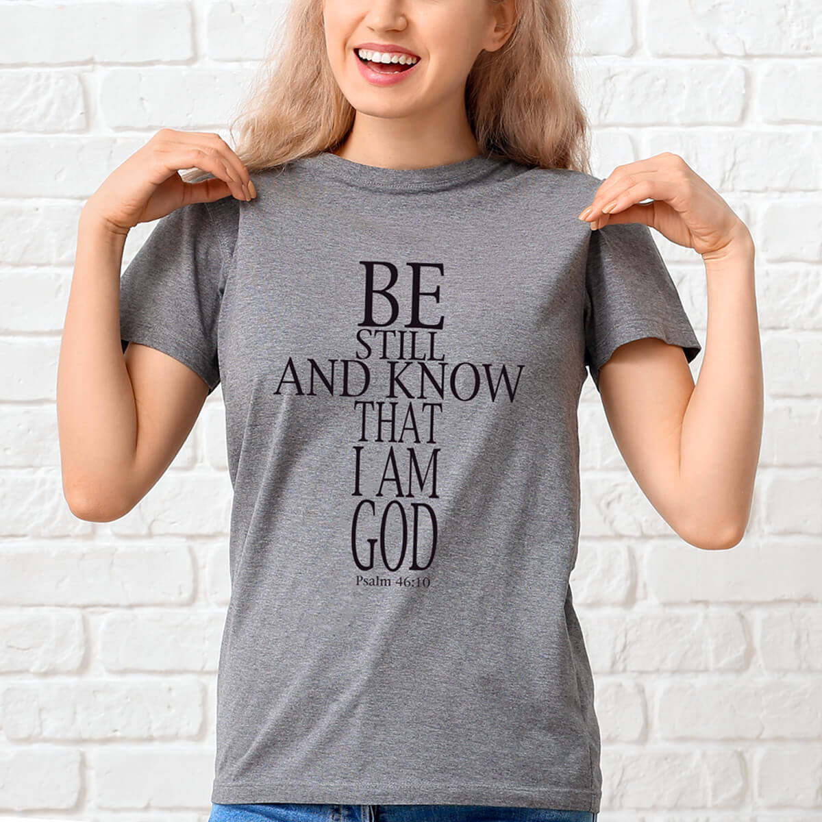 Be Still And Know That I Am God Cross T-Shirt