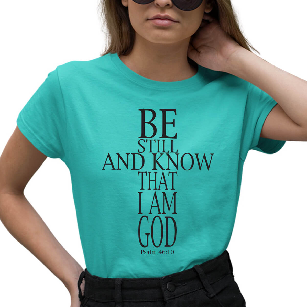 Be Still And Know That I Am God Cross T-Shirt