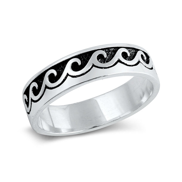 Be Still Wave Ring Sterling Silver Jewelry