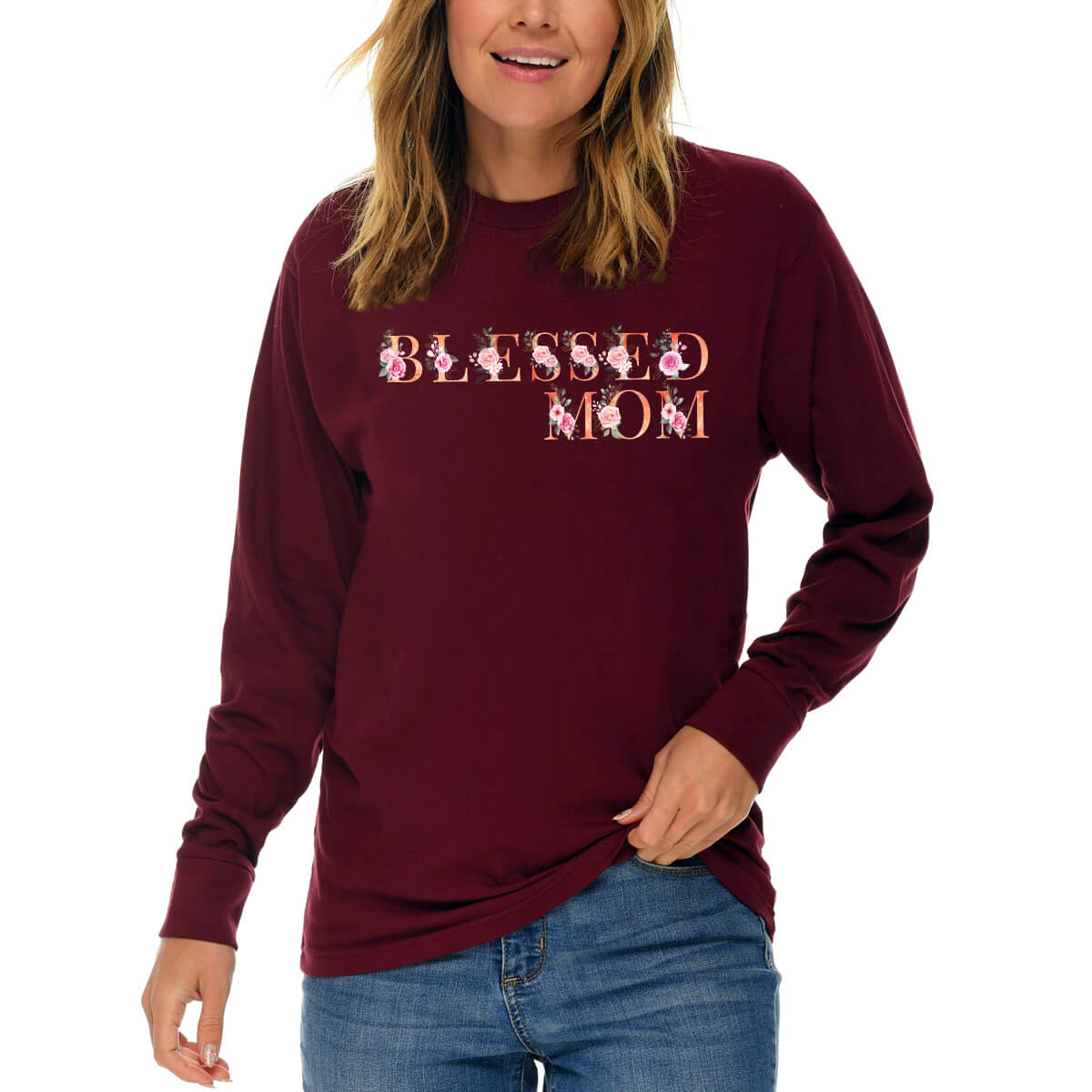 Blessed Mom Long Sleeve T Shirt