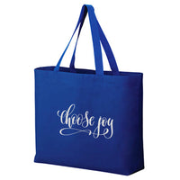 Thumbnail for Choose Joy Jumbo Tote Bag