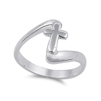 Cross At Calvary Ring Sterling Silver Jewelry