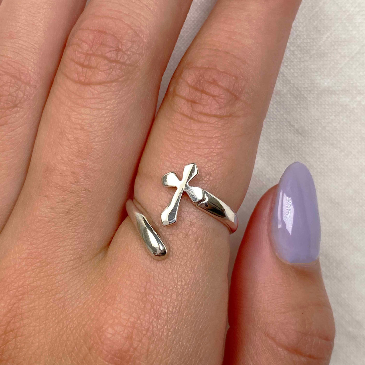 Calvary Cross Ring Sterling Silver Jewelry