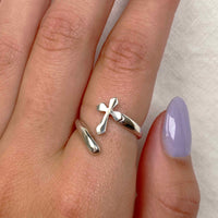 Thumbnail for Calvary Cross Ring Sterling Silver Jewelry
