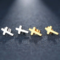 Thumbnail for Cross Stud Earrings Stainless Steel Jewelry