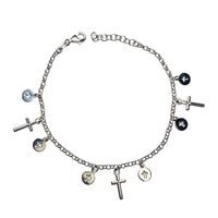 Thumbnail for Dangling Crosses Bracelet Sterling Silver Jewelry