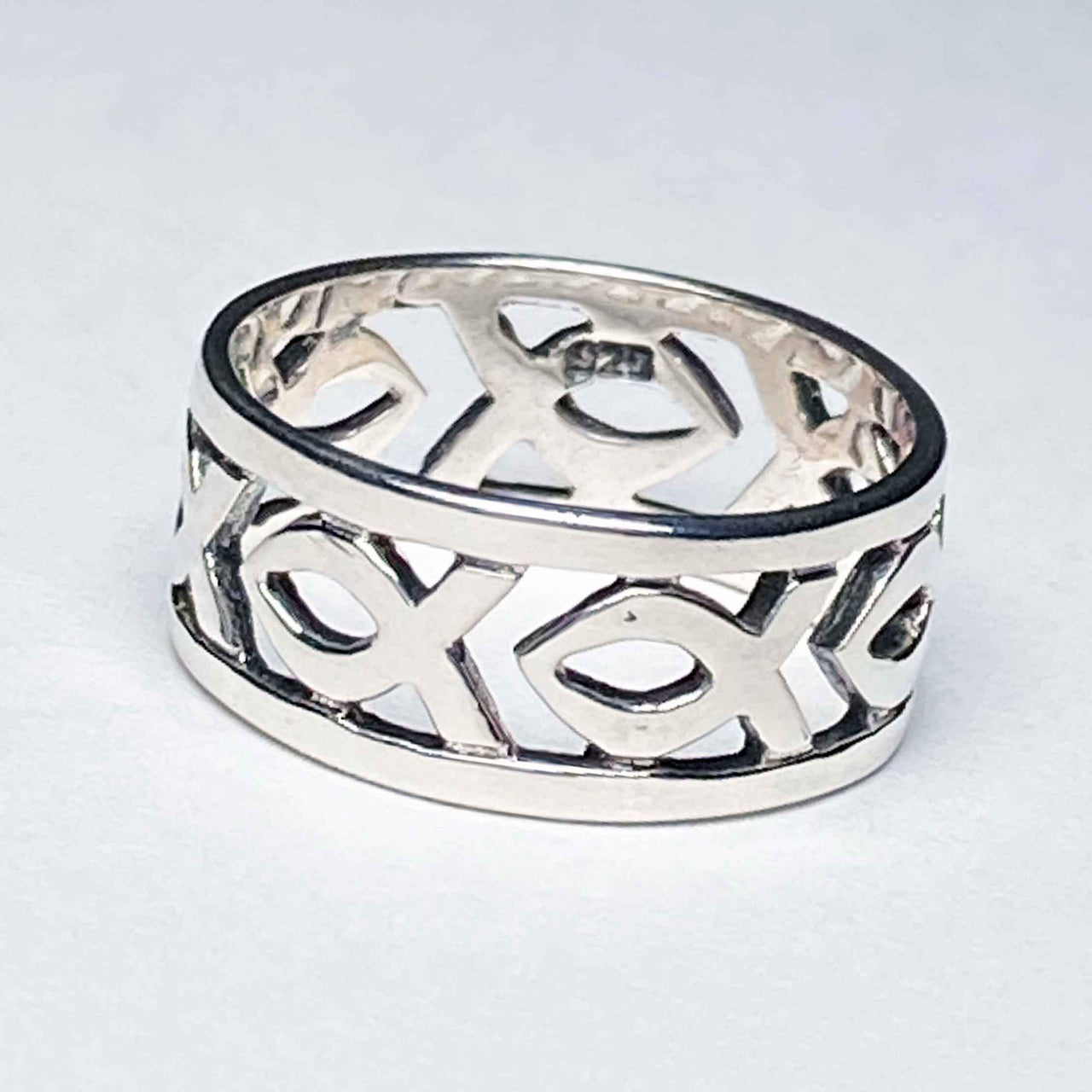 Fish Ring Band Sterling Silver Jewelry