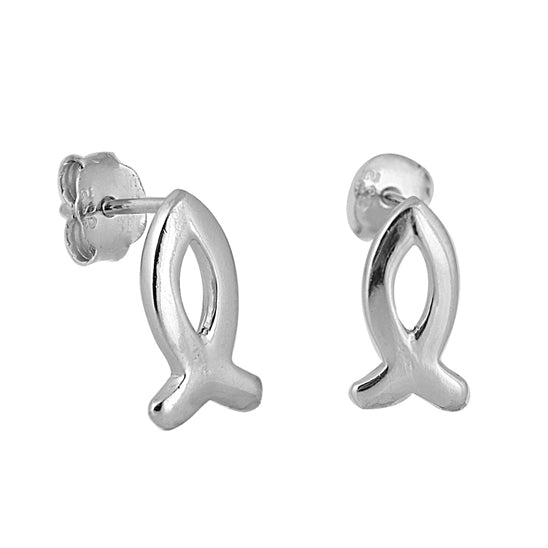 Fish Earrings Sterling Silver Jewelry
