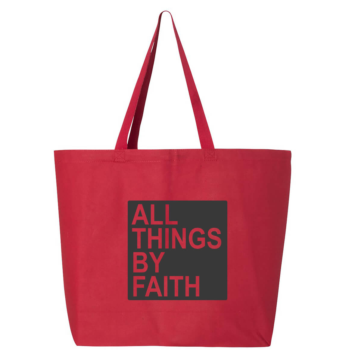 Faith Based Tote Canvas Christian Bag – All Things By Faith