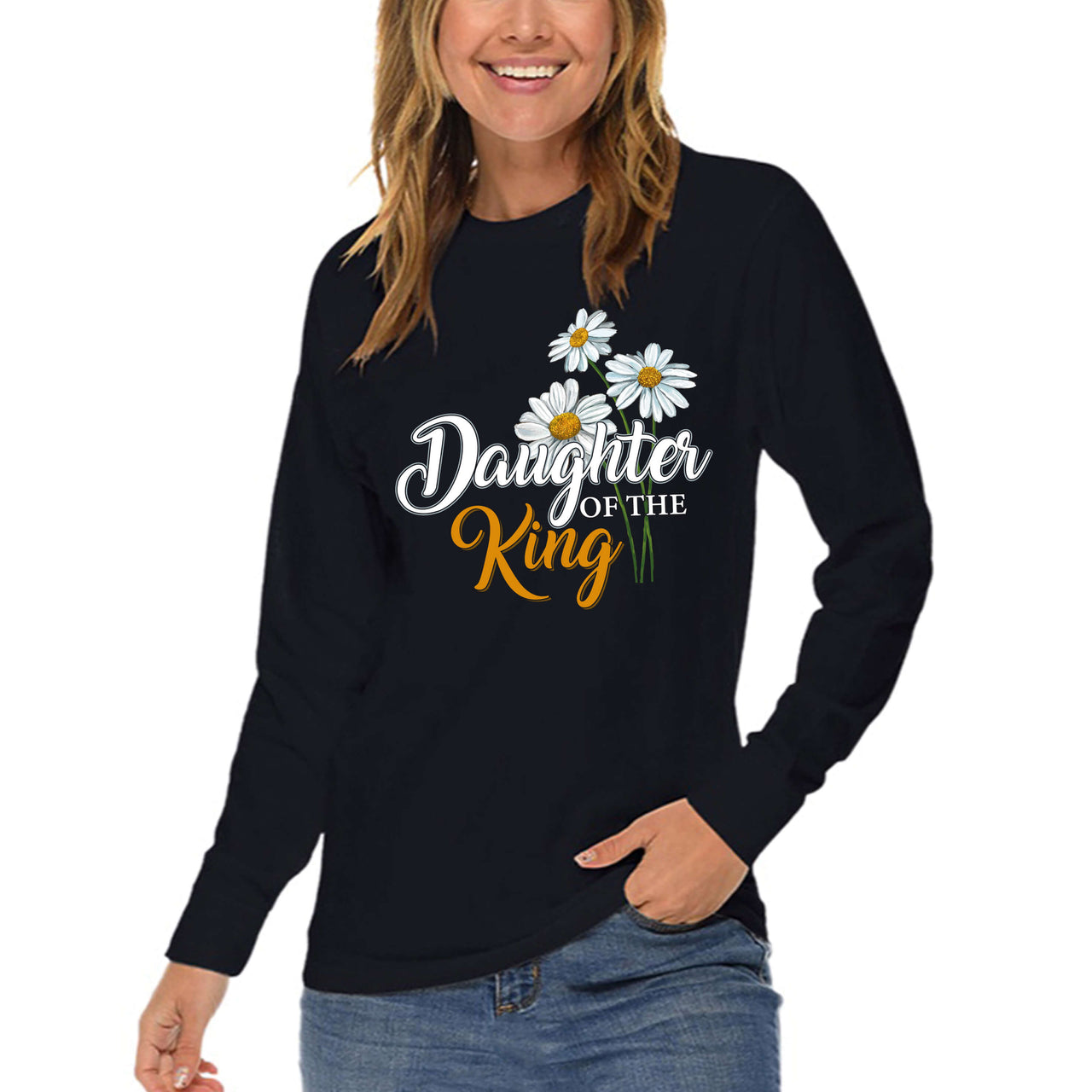 Daughter Of The King Daisy Long Sleeve T Shirt