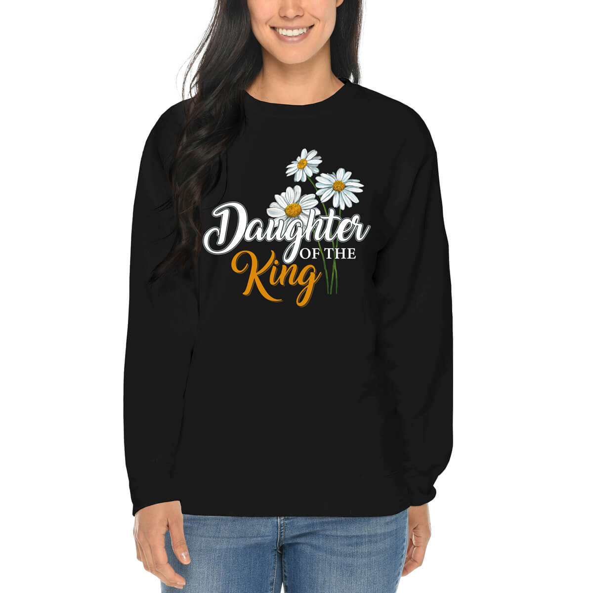 Daughter Of The King Daisy Crewneck Sweatshirt