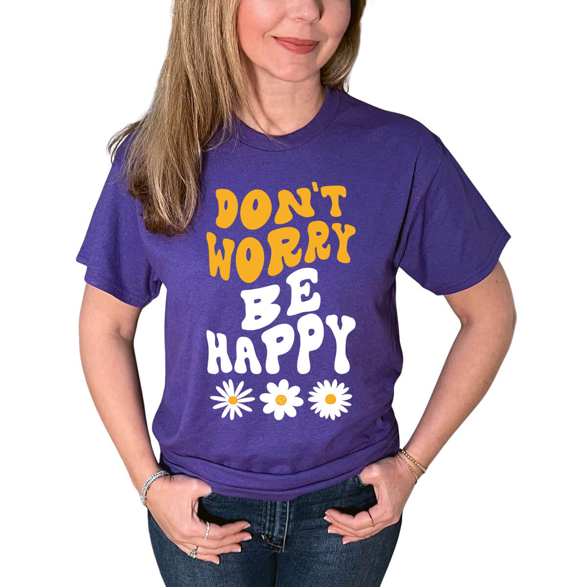 Don't Worry Be Happy Daisy T-Shirt