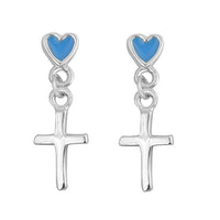 Thumbnail for Love The Cross Earrings Sterling Silver Jewelry