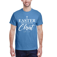 Thumbnail for Easter Begins With Christ Men's T-Shirt