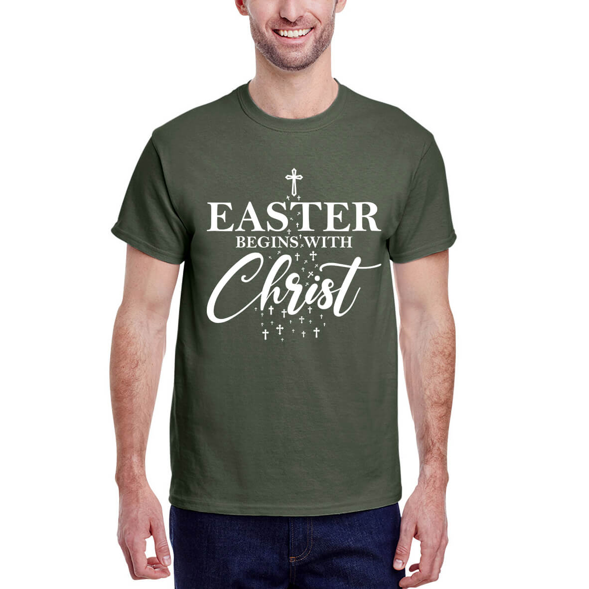 Easter Begins With Christ Men's T-Shirt