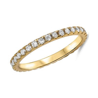 Thumbnail for Eternity CZ Ring Gold Plated Sterling Silver Jewelry