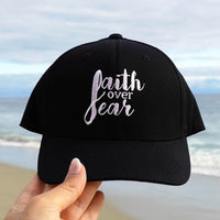 Thumbnail for Faith Over Fear Embroidered Fitted Cap