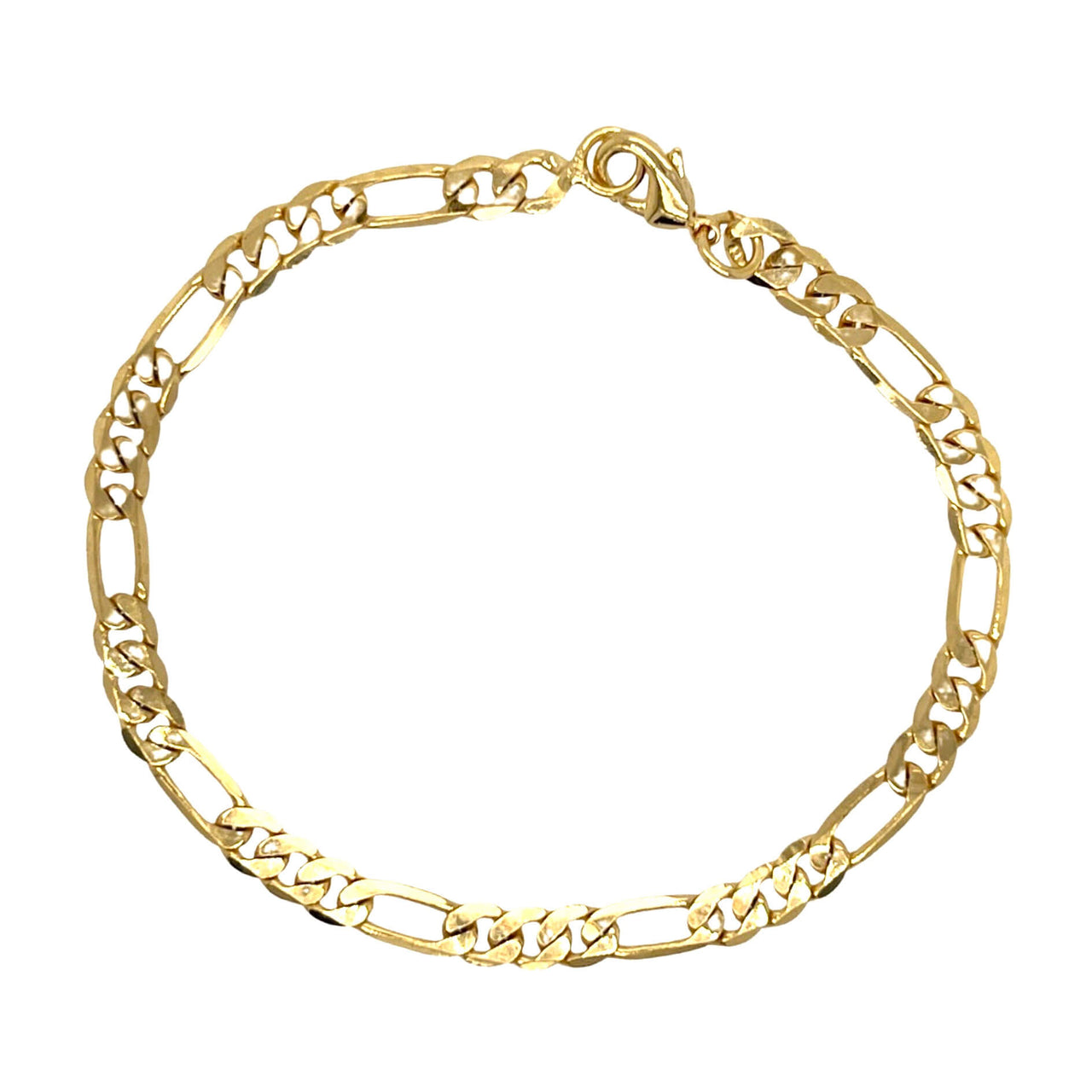 Figaro Faith Bracelet Gold Filled Jewelry