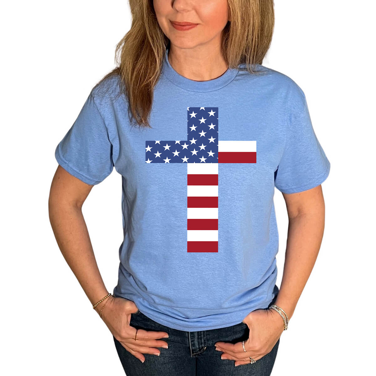 American Flag Cross T-Shirt