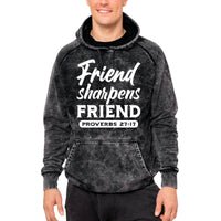 Thumbnail for Friend Sharpens Friend Mineral Wash Men's Sweatshirt Hoodie