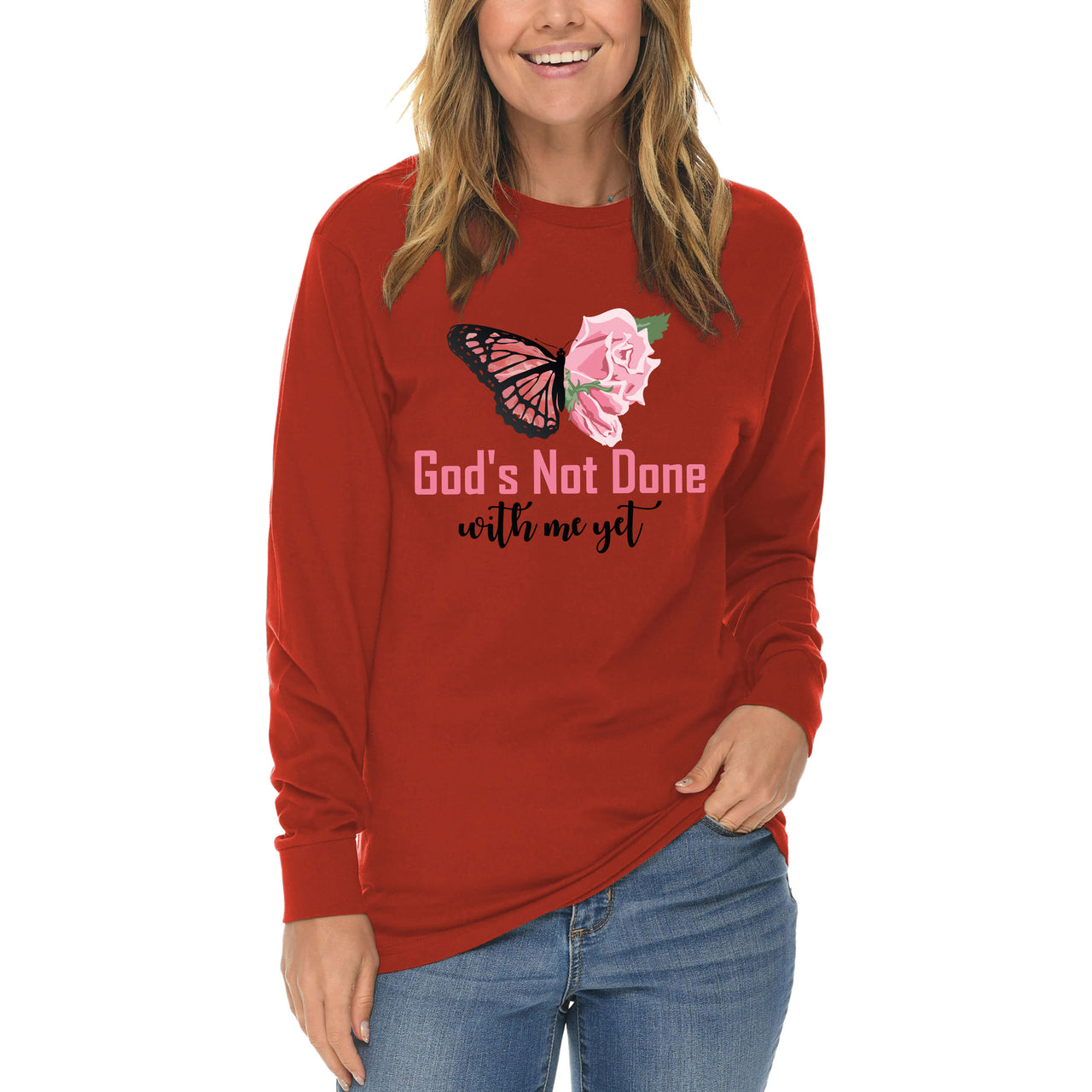 God's Not Done With Me Yet Long Sleeve T Shirt