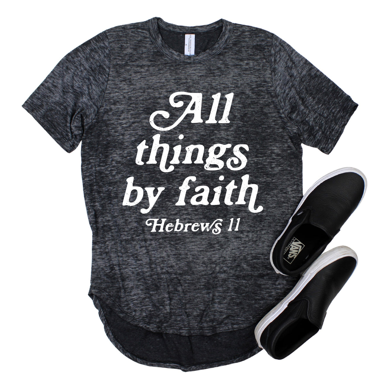 All Things By Faith Acid Wash T-Shirt FINAL SALE ITEM