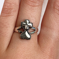 Thumbnail for Heart For The Cross Ring Sterling Silver Jewelry