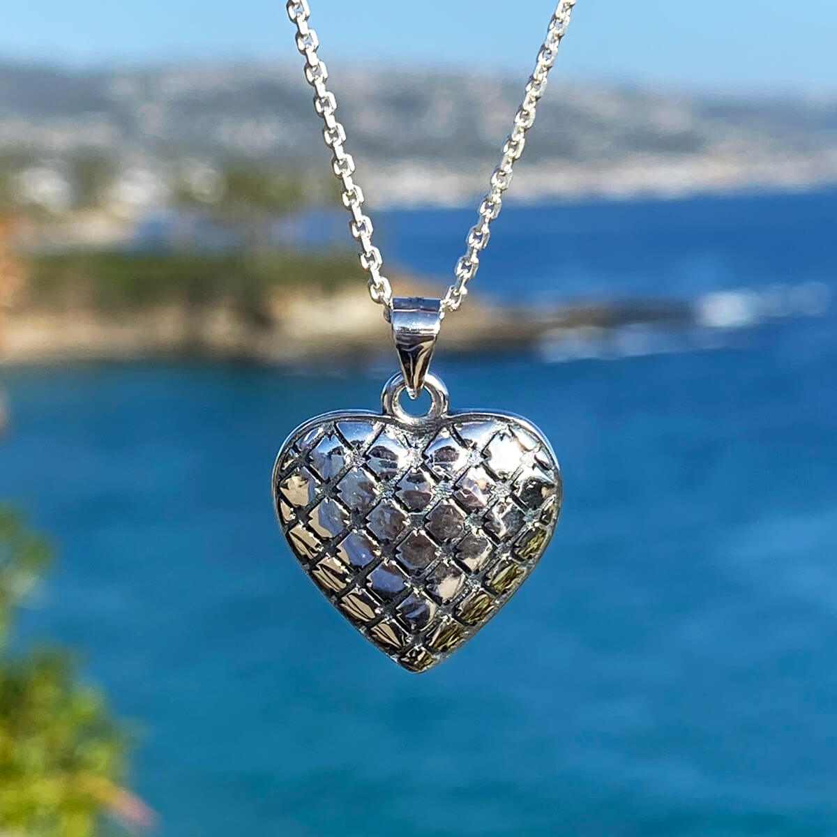 Heart Necklace Sterling Silver Jewelry