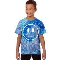Thumbnail for I Love Jesus Happy Face Youth Tie Dyed T Shirt
