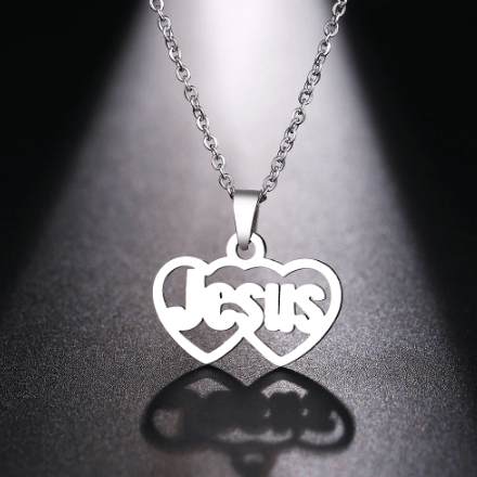 Jesus Loves You Necklace Stainless Steel Jewelry