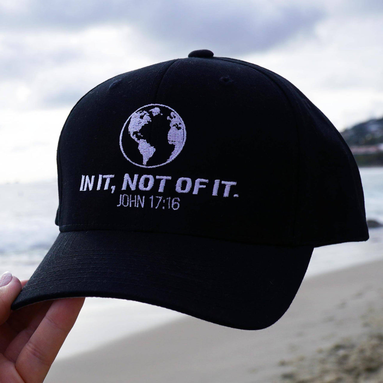 In It, Not Of It Embroidered Fitted Cap