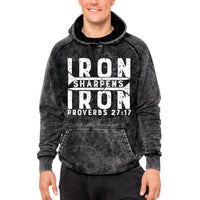 Thumbnail for Iron Sharpens Iron Mineral Wash Men's Sweatshirt Hoodie