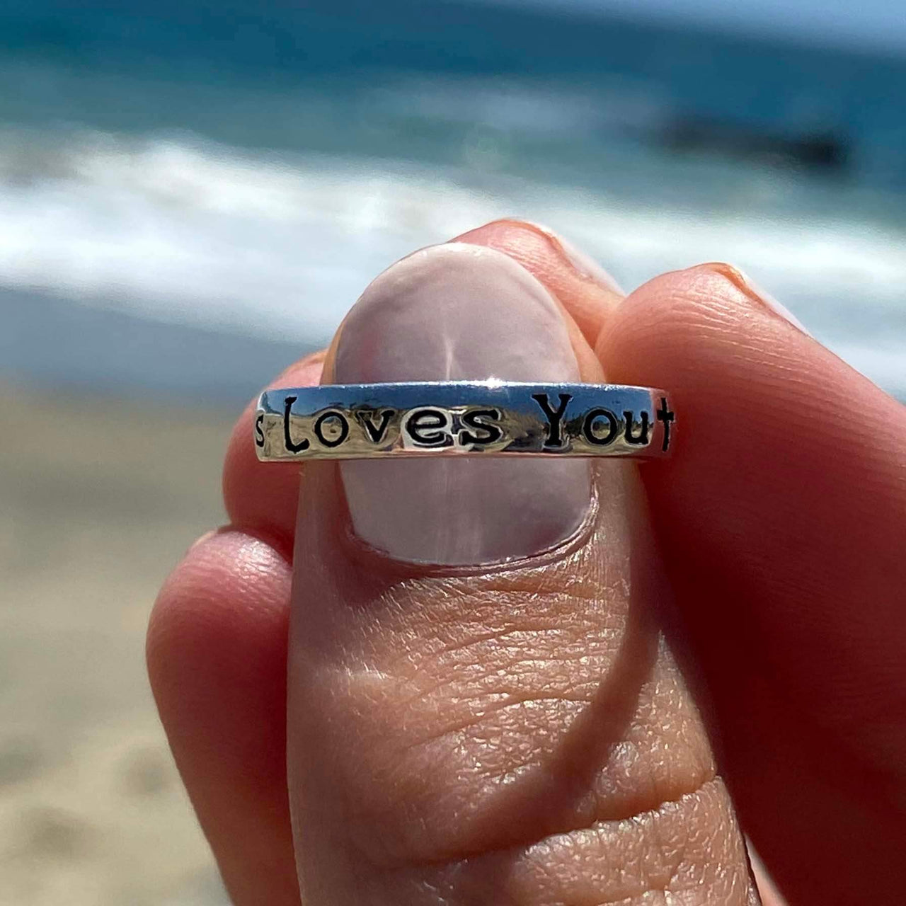 Jesus Loves You Ring Sterling Silver Jewelry