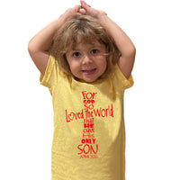 Thumbnail for John 3:16 Cross Toddler T Shirt