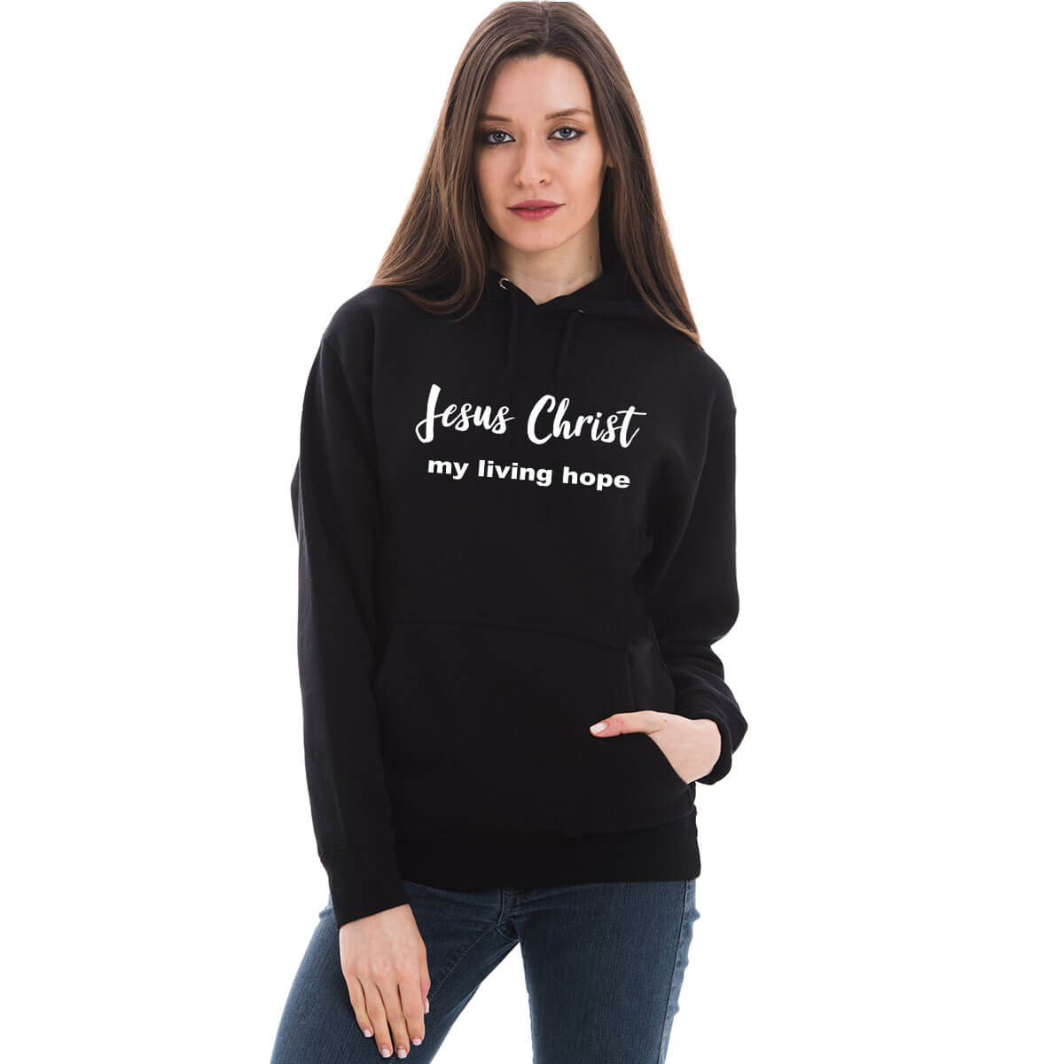 Jesus Christ My Living Hope Women's Sweatshirt Hoodie – All Things By Faith