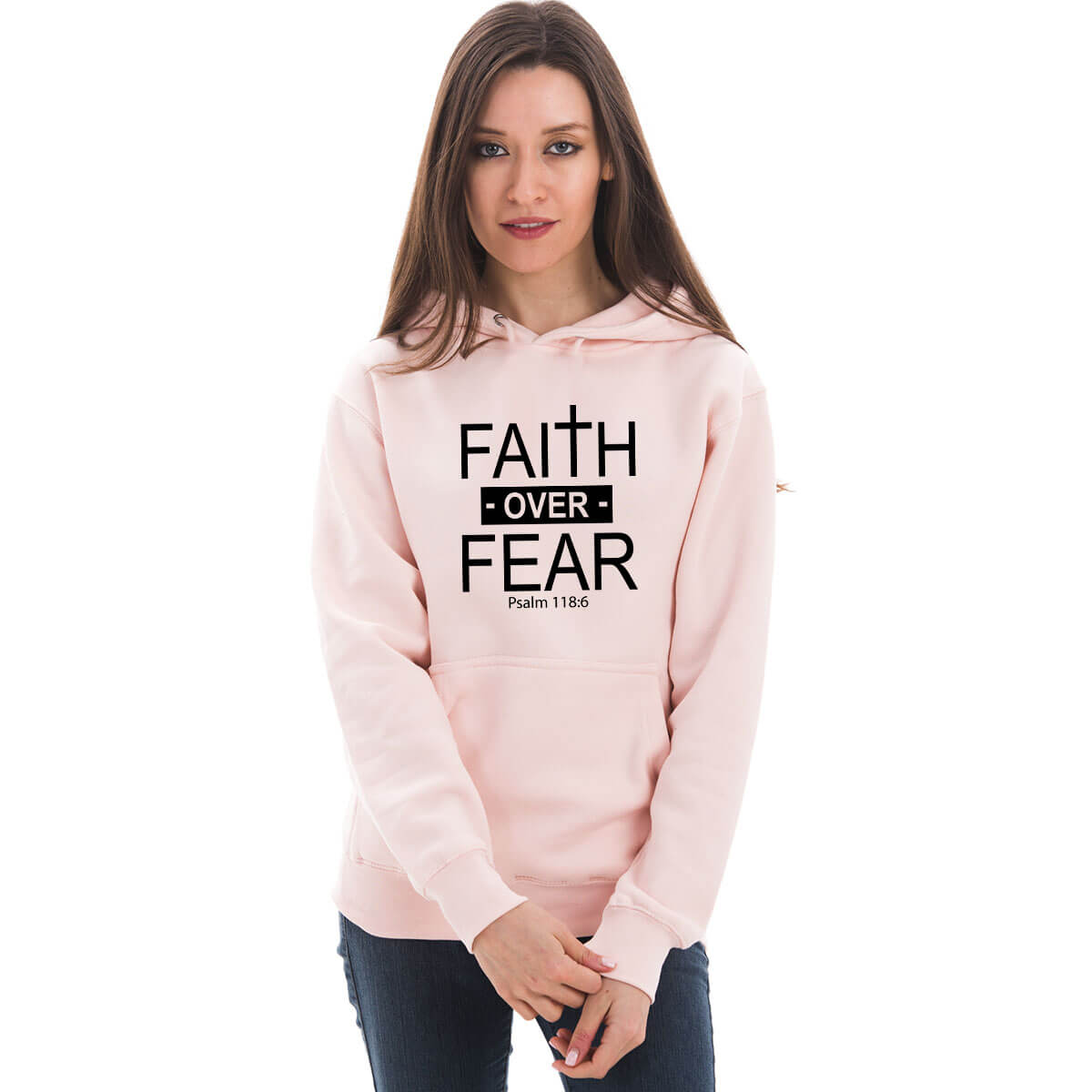 Faith Over Fear Cross Unisex Sweatshirt Hoodie