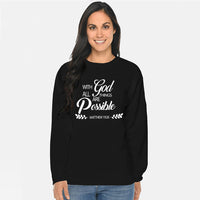 Thumbnail for All Things Are Possible Crewneck Unisex Sweatshirt
