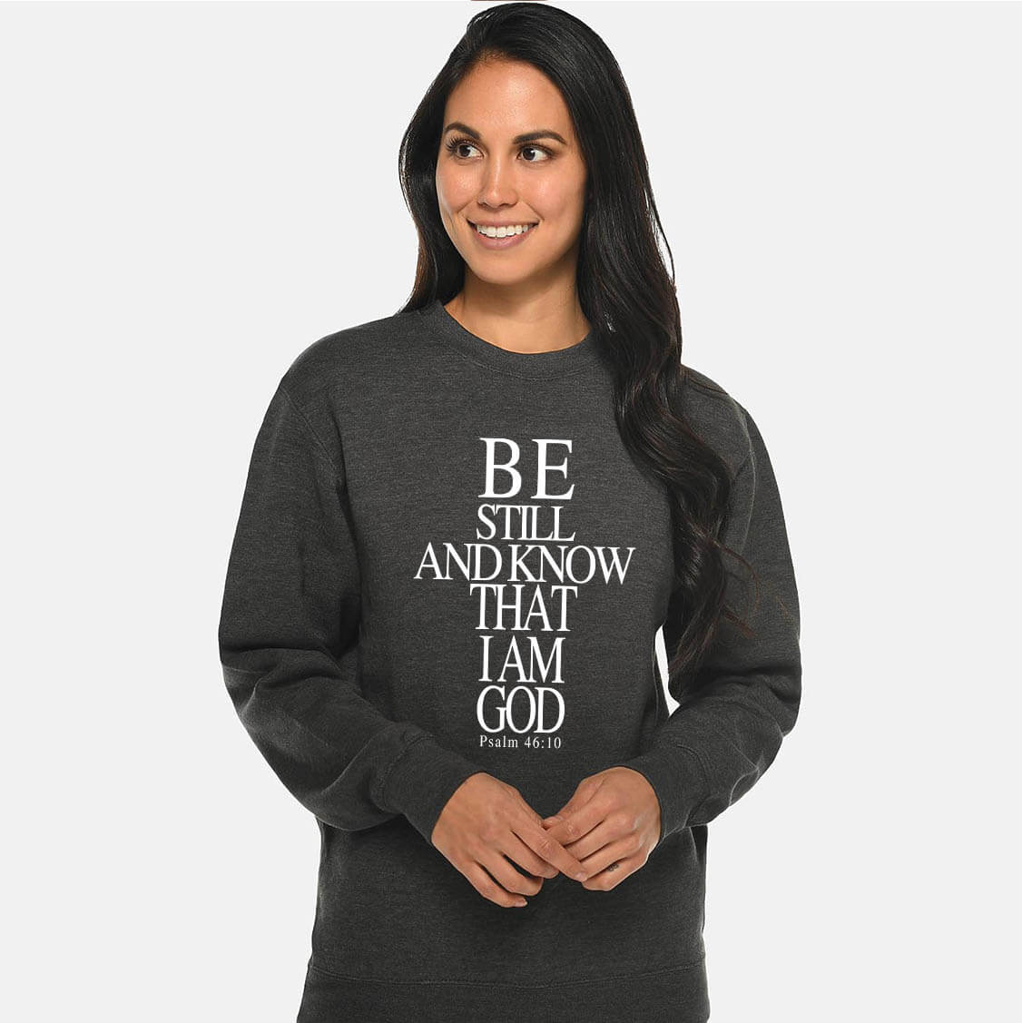 Be Still Cross Crewneck Sweatshirt