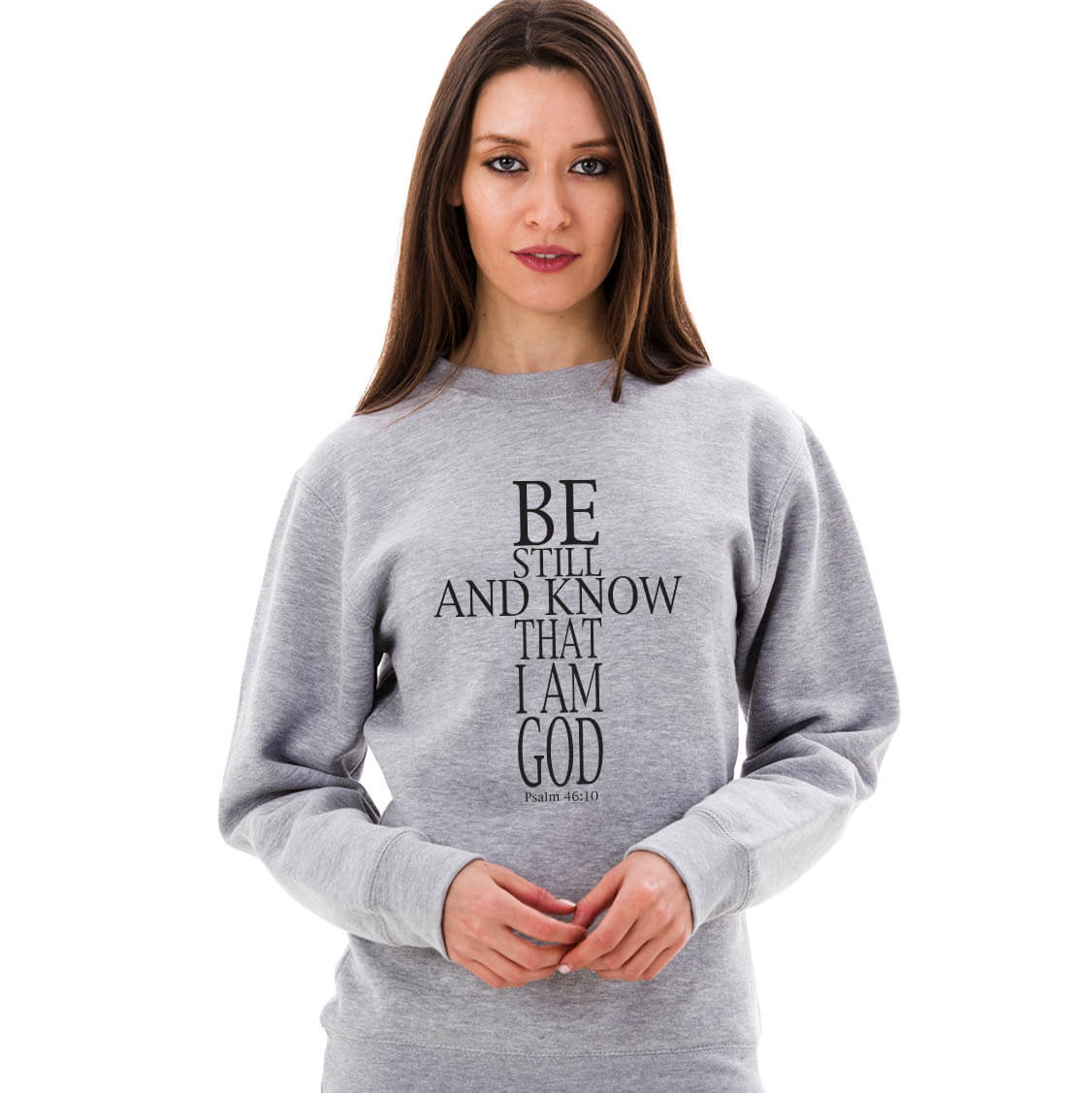 Be Still Cross Crewneck Sweatshirt