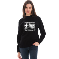 Thumbnail for I Stand For The Flag And I Kneel Before God Crewneck Sweatshirt