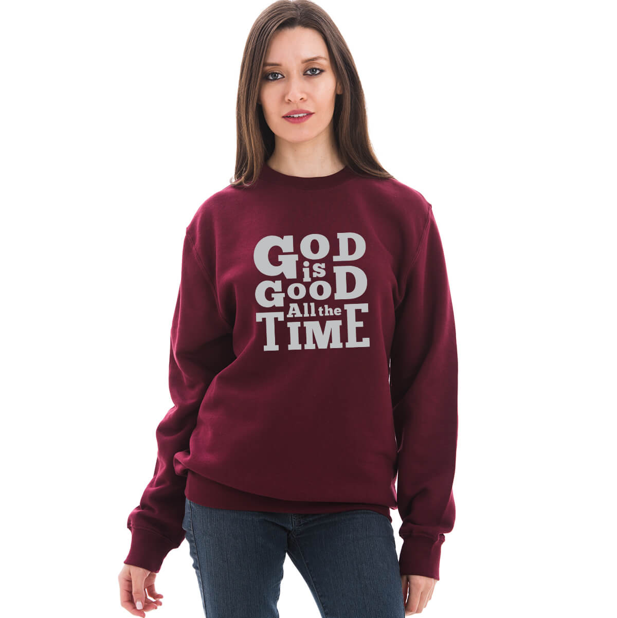 God Is Good All The Time Unisex Crewneck Sweatshirt