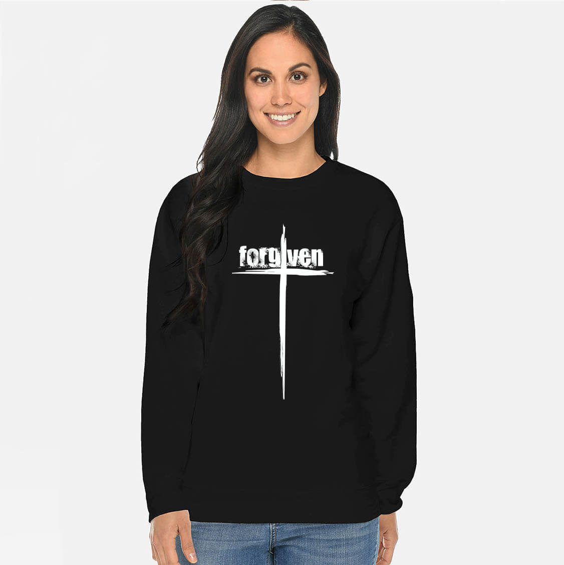 Forgiven Cross Crewneck Sweatshirt