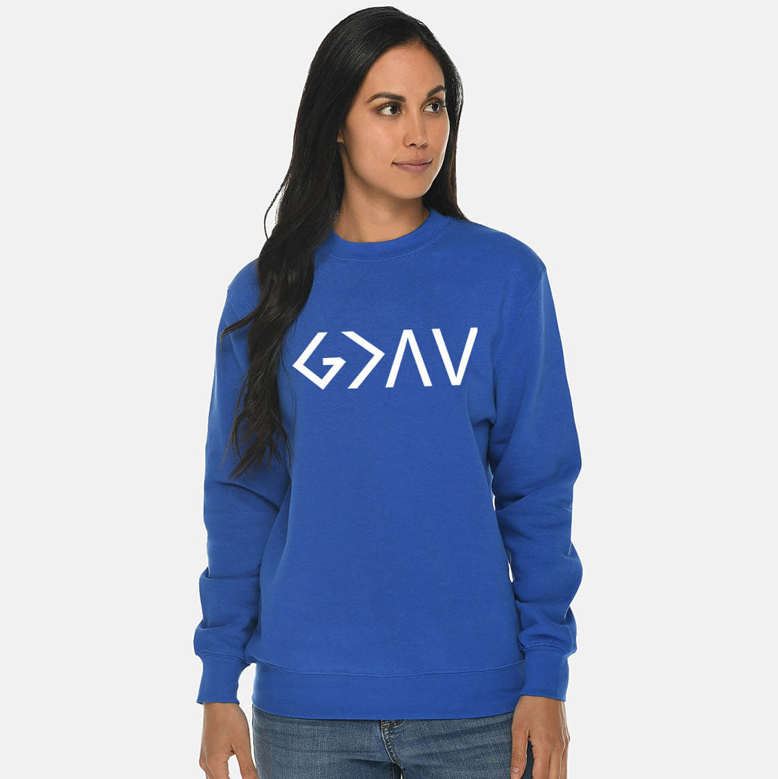 God Is Greater Than The Highs And Lows Crewneck Sweatshirt
