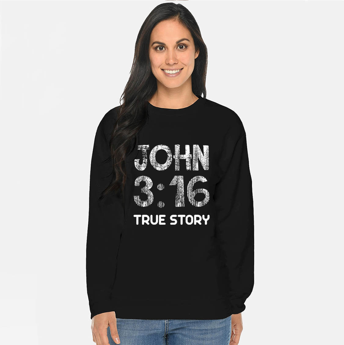 John 3:16 True Story Crewneck Unisex Sweatshirt