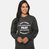 Thumbnail for Pray Don't Worry Crewneck Sweatshirt